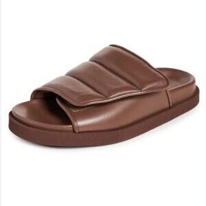 Gia Borghini Gia 3 Leather Slide Sandals Size 39